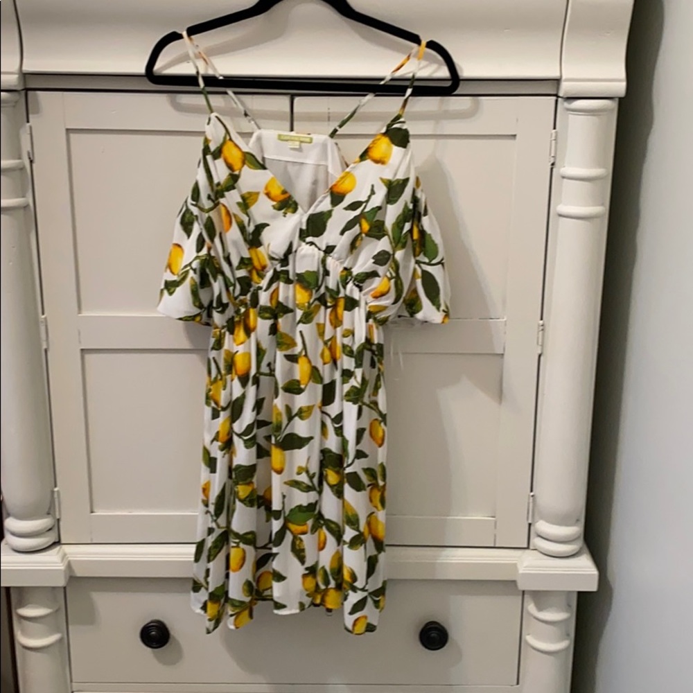 Lemon pattern dress